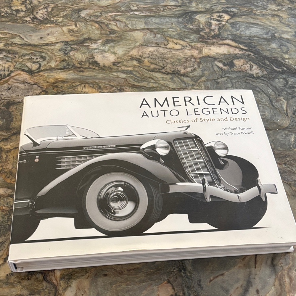 American Auto Legends Book - Hardcover Coffee Table Book